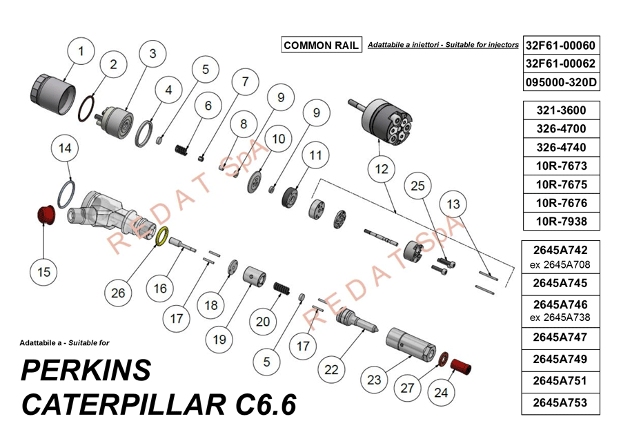 PERKINS CATERPILLAR C6.6